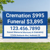 カスタマイズ火葬 横断幕 (外側)