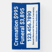 カスタマイズ火葬 横断幕 (縦)