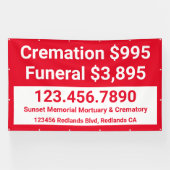 カスタマイズ火葬 横断幕 (横)