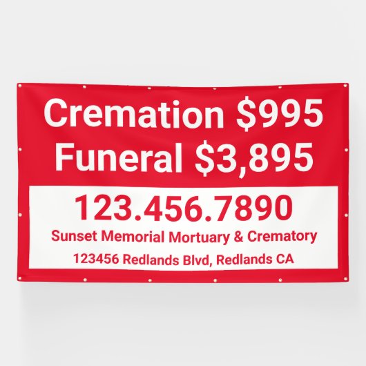 カスタマイズ火葬 横断幕 (横)