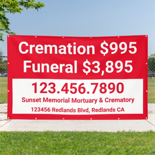 カスタマイズ火葬 横断幕 (外側)