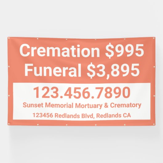 カスタマイズ火葬 横断幕 (横)