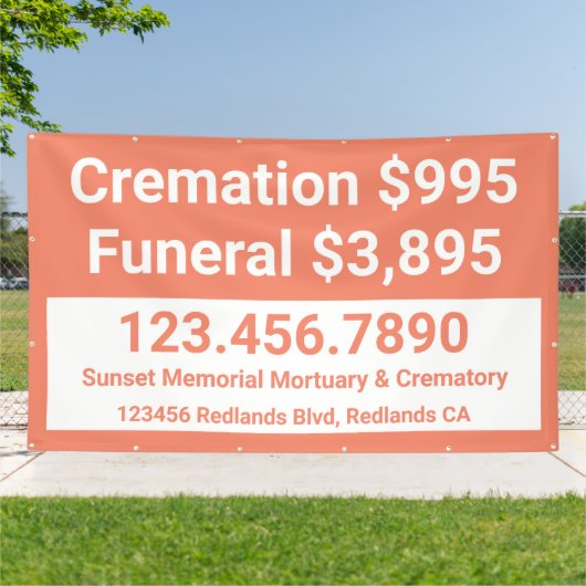 カスタマイズ火葬 横断幕 (外側)