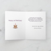 カスタマイズ火車かわいい息子誕生日詩カード 案内状 (内部)