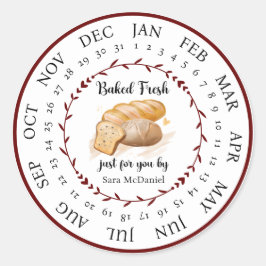 カスタマイズ焼いた可能な新鮮なJust For You Foodシール ラウンドシール