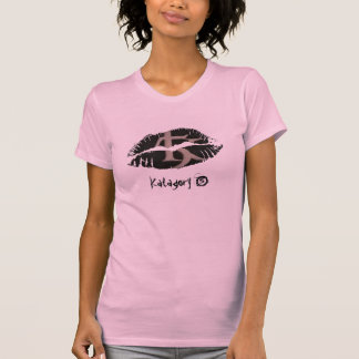 カスタマイズ熱い唇の女性オウムの帽子の袖- Tシャツ