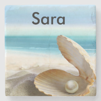 カスタマイズ熱帯ビーチのコースター ストーンコースター