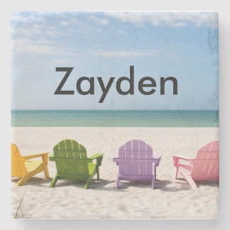 カスタマイズ熱帯ビーチのコースター ストーンコースター