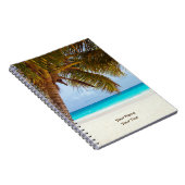 カスタマイズ熱帯冷えるビーチ場面 ノートブック (右側)