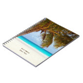 カスタマイズ熱帯冷えるビーチ場面 ノートブック (左側)