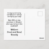 カスタマイズ熱狂するキャンディーコーンハロウィーン販売 ポストカード (裏面)