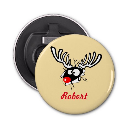 カスタマイズ熱狂するレッドノーズ 栓抜き (正面)