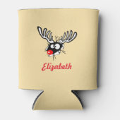 カスタマイズ熱狂するレッドノーズ 缶クーラー (正面)