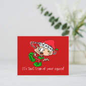 カスタマイズ熱狂する可能な文字領域を持つ小妖精や小人 シーズンポストカード (スタンド正面)