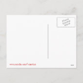 カスタマイズ熱狂する可能な文字領域を持つ小妖精や小人 シーズンポストカード (裏面)