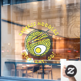 カスタマイズ特急ラーメン屋さん ラージ ウィンドウサイン