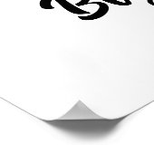 カスタマイズ犬の写真 ポスター (角)