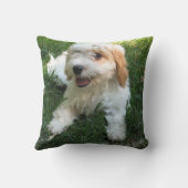 カスタマイズ犬キャバション写真枕 クッション (裏面)