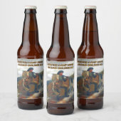 カスタマイズ狩りキャンプホームベレディテッド ビールラベル (ボトル)