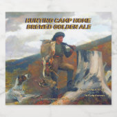 カスタマイズ狩りキャンプホームベレディテッド ビールラベル (シングルラベル)