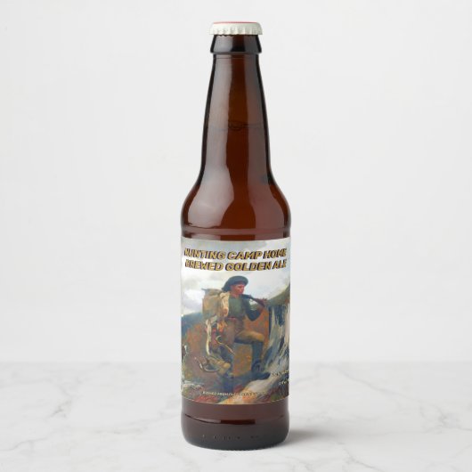 カスタマイズ狩りキャンプホームベレディテッド ビールラベル (正面)