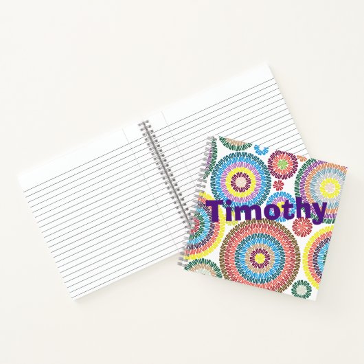 カスタマイズ独身の円罫線ノート ノートブック (内部)