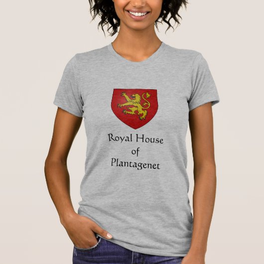 カスタマイズ王室のなHouseof Plantagenet - Tシャツ (正面)