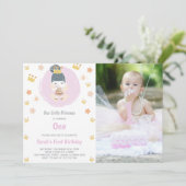 カスタマイズ王室の可能なプリンセスパーティの招待状 招待状 (スタンド正面)