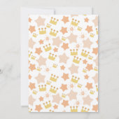 カスタマイズ王室の可能なプリンセスパーティの招待状 招待状 (裏面)