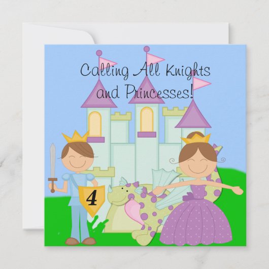 カスタマイズ王室の誕生祝い招待状 招待状 (正面)