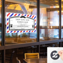 カスタマイズ理容師ショップアドルトフロント ウィンドウサイン