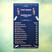 カスタマイズ理容師ショップ非常に詳細な価格表 ウィンドウサイン (シート3)