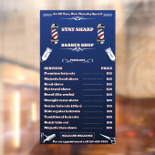 カスタマイズ理容師ショップ非常に詳細な価格表 ウィンドウサイン (シート2)