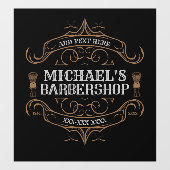 カスタマイズ理容師華美店 ウィンドウサイン (シート)