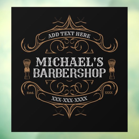 カスタマイズ理容師華美店 ウィンドウサイン (シート3)