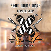 カスタマイズ理容店ビジネス広告 ウィンドウサイン (シート2)