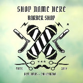 カスタマイズ理容店ビジネス広告 ウィンドウサイン (シート3)