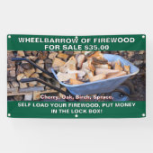 カスタマイズ用薪の手押素朴し 横断幕 (横)