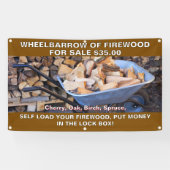 カスタマイズ用薪の手押素朴し 横断幕 (横)