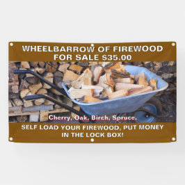 カスタマイズ用薪の手押素朴し 横断幕