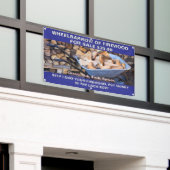 カスタマイズ用薪の手押素朴し 横断幕 (ビルの外側)