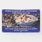 カスタマイズ用薪の手押素朴し 横断幕 (横)