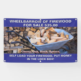 カスタマイズ用薪の手押素朴し 横断幕