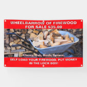 カスタマイズ用薪の手押素朴し 横断幕 (横)