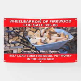 カスタマイズ用薪の手押素朴し 横断幕