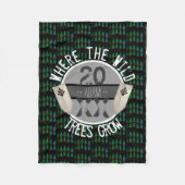 カスタマイズ男の赤ちゃん毛布 |ボホウッドランド フリースブランケット (正面)