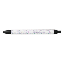 カスタマイズ男女兼用可能なパステル赤ちゃんシャワー 黒ボールペン