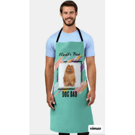 カスタマイズ男性へ可能なエプロン – カラー、写真、文字 エプロン