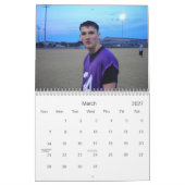 カスタマイズ白いドラゴン- カレンダー (3月 2027)