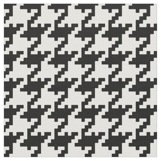 カスタマイズ白黒パターン ファブリック (クローズアップ)